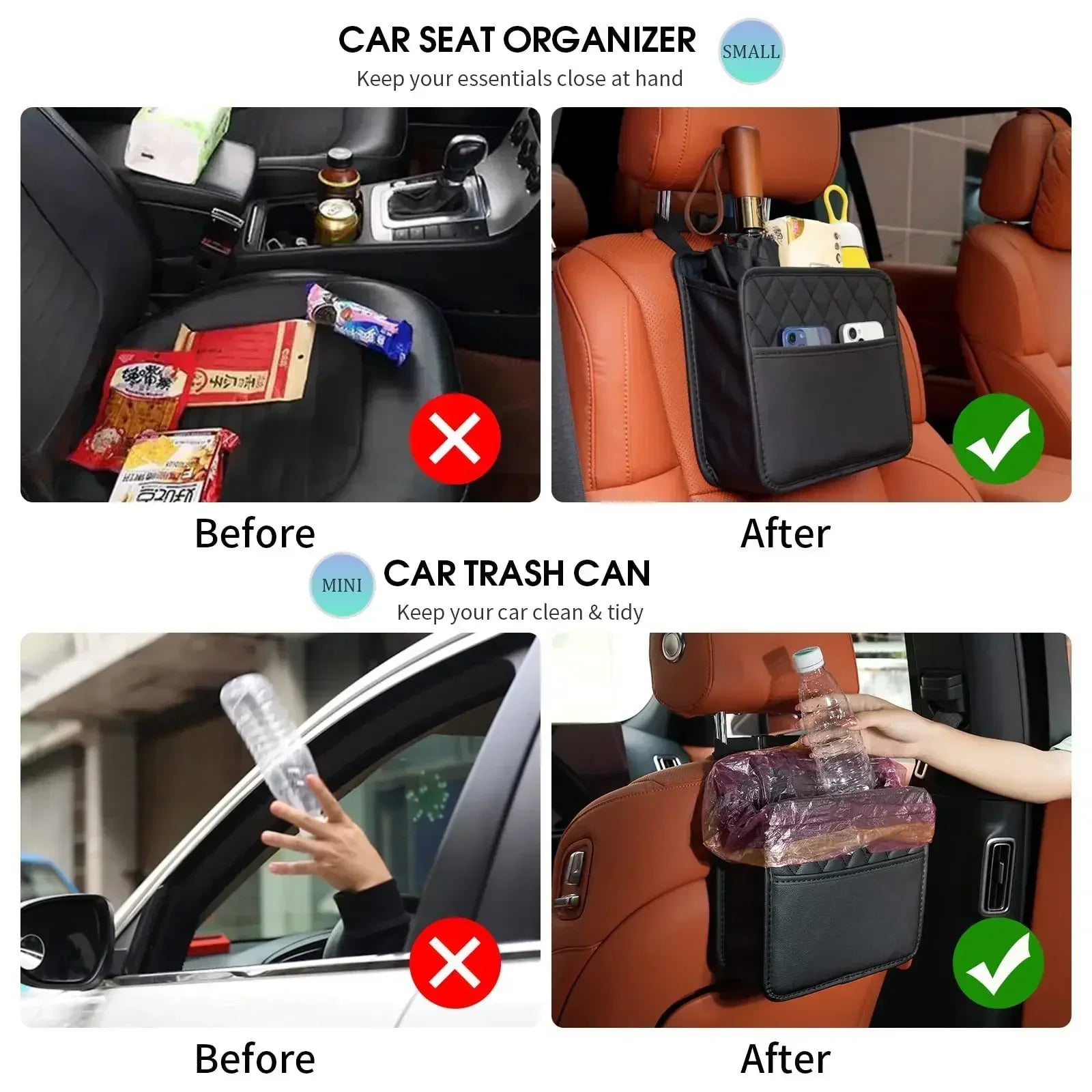 Organisateur dossier de siège de voiture multi-poches – Range et organise vos essentiels | ErgoSeatz™