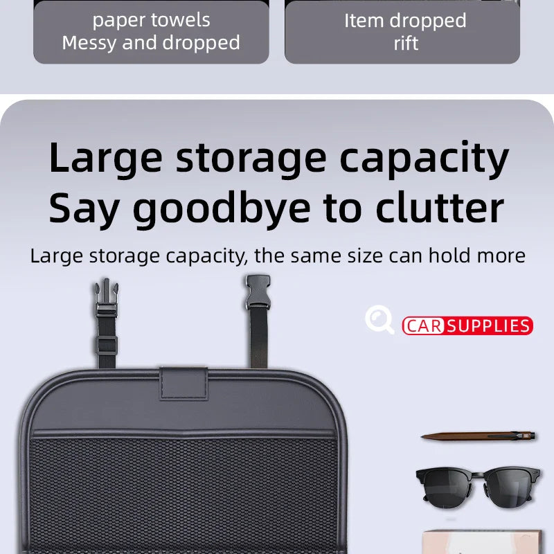 Organisateur dossier siège voiture enfant – Protège et range | Velixo™