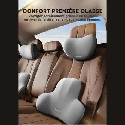 Oreiller ergonomique voiture – Soulage la nuque et le dos | ErgoComfort™