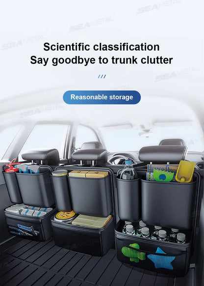 Organisateur de coffre et siège arrière – Grand rangement voiture | Veloryx™