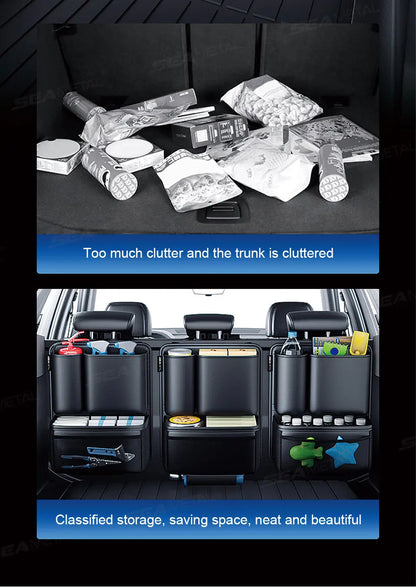 Organisateur de coffre et siège arrière – Grand rangement voiture | Veloryx™