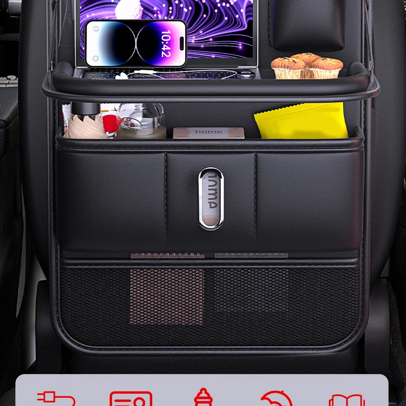 Organisateur dossier siège voiture enfant – Protège et range | Velixo™