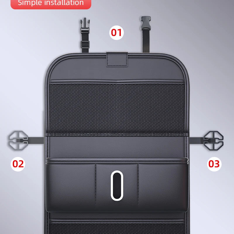 Organisateur dossier siège voiture enfant – Protège et range | Velixo™