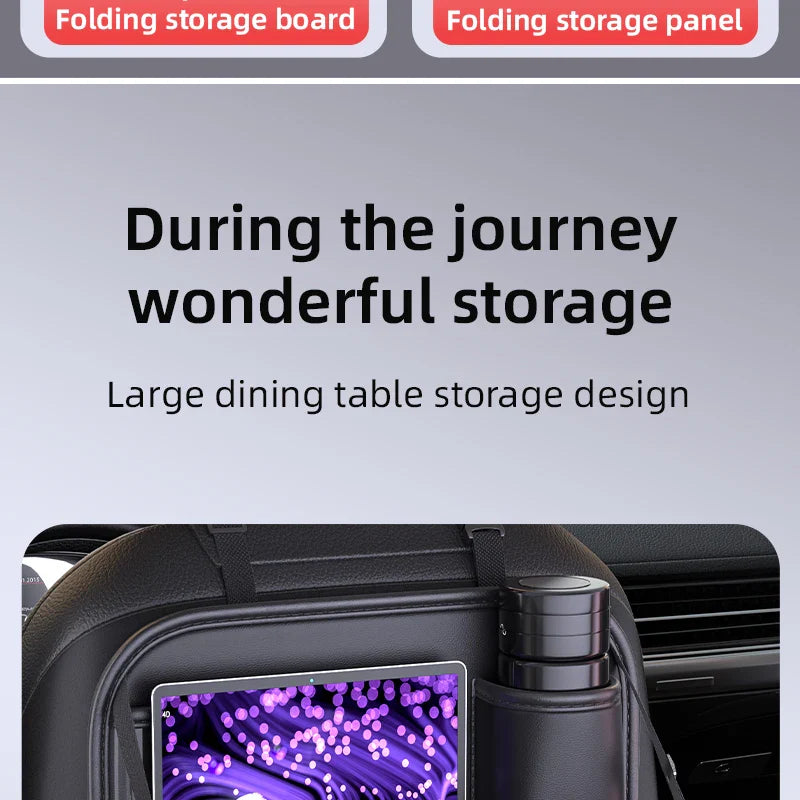 Organisateur dossier siège voiture enfant – Protège et range | Velixo™