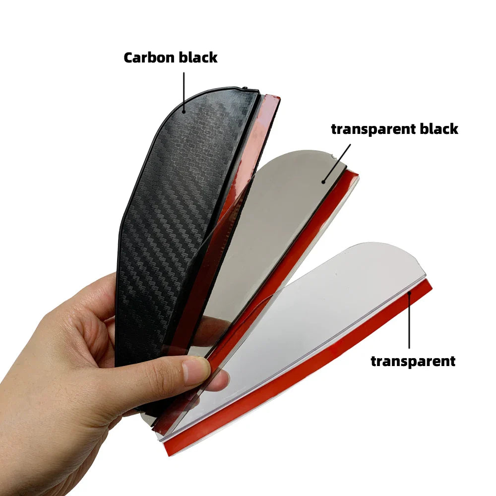 Pare-soleil rétroviseur latéral en fibre de carbone (2 pcs) – Vision claire sous la pluie | Carivio™