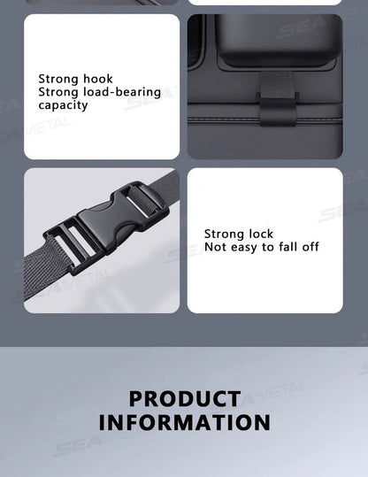 Sac rangement dossier siège voiture 5 poches – Protège et organise avec porte-gobelet | Novajo™